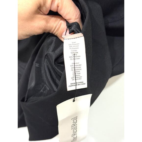 NWT Cinq A Sept Irene Lace Up Tie Cut Out Bodycon Mini Dress Black Womens Size 8 - Picture 5 of 5